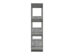 Estante/divisória 100x30x123,5 cm cor sonoma cinza PT815243