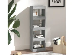Estante/divisória 40x30x135 cm cor sonoma cinza PT677806