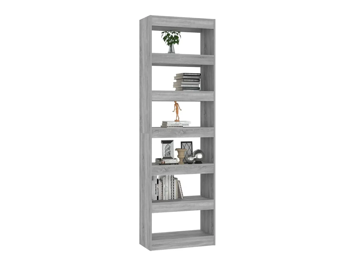 Estante/divisória 60x30x198 cm cor sonoma cinza PT894781