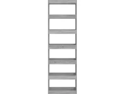Estante/divisória 60x30x198 cm cor sonoma cinza PT894781