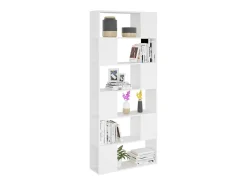 Estante/divisória 80x24x186 cm derivados de madeira branco PT911262