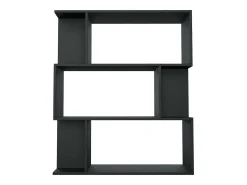 Estante/divisória 80x24x96 cm derivados de madeira preto