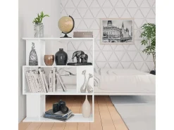 Estante/divisória 80x24x96 cm derivados de madeira branco PT658566