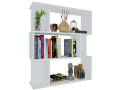 Estante/divisória 80x24x96 cm derivados de madeira branco PT658566