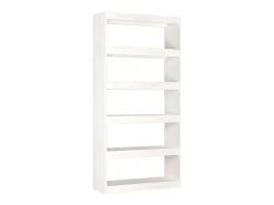 Estante/divisória 80x30x167,4 cm madeira de pinho maciça branco
