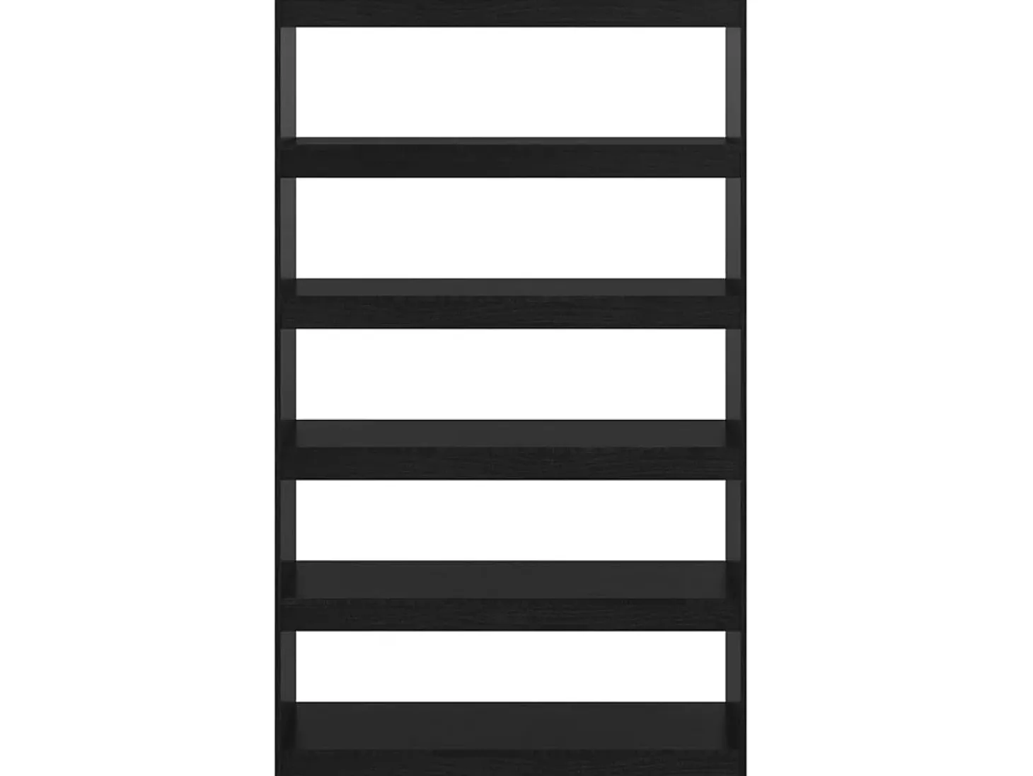 Estante/divisória 100x30x167,5 cm madeira de pinho maciça preto PT991469
