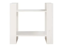 Estante/divisória 60x35x57 cm madeira de pinho maciça branco PT236009