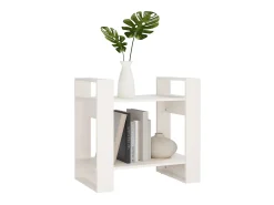 Estante/divisória 60x35x57 cm madeira de pinho maciça branco PT236009
