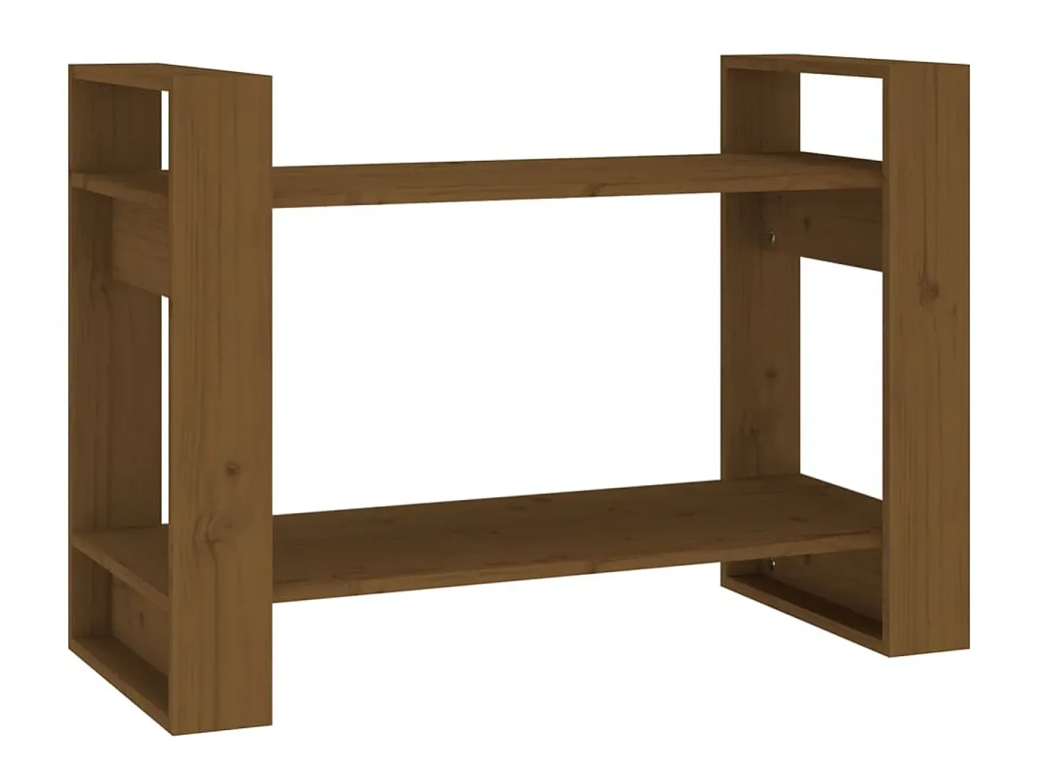 Estante/divisória 80x35x56,5 cm madeira maciça castanho mel PT243667