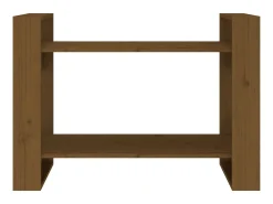 Estante/divisória 80x35x56,5 cm madeira maciça castanho mel PT243667