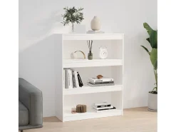Estante/divisória 80x30x103,5 cm madeira de pinho maciça branco PT557420