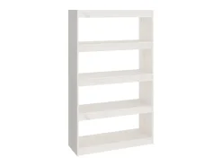 Estante/divisória 80x30x135,5 cm madeira de pinho maciça branco PT168559