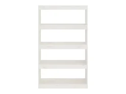 Estante/divisória 80x30x135,5 cm madeira de pinho maciça branco PT168559