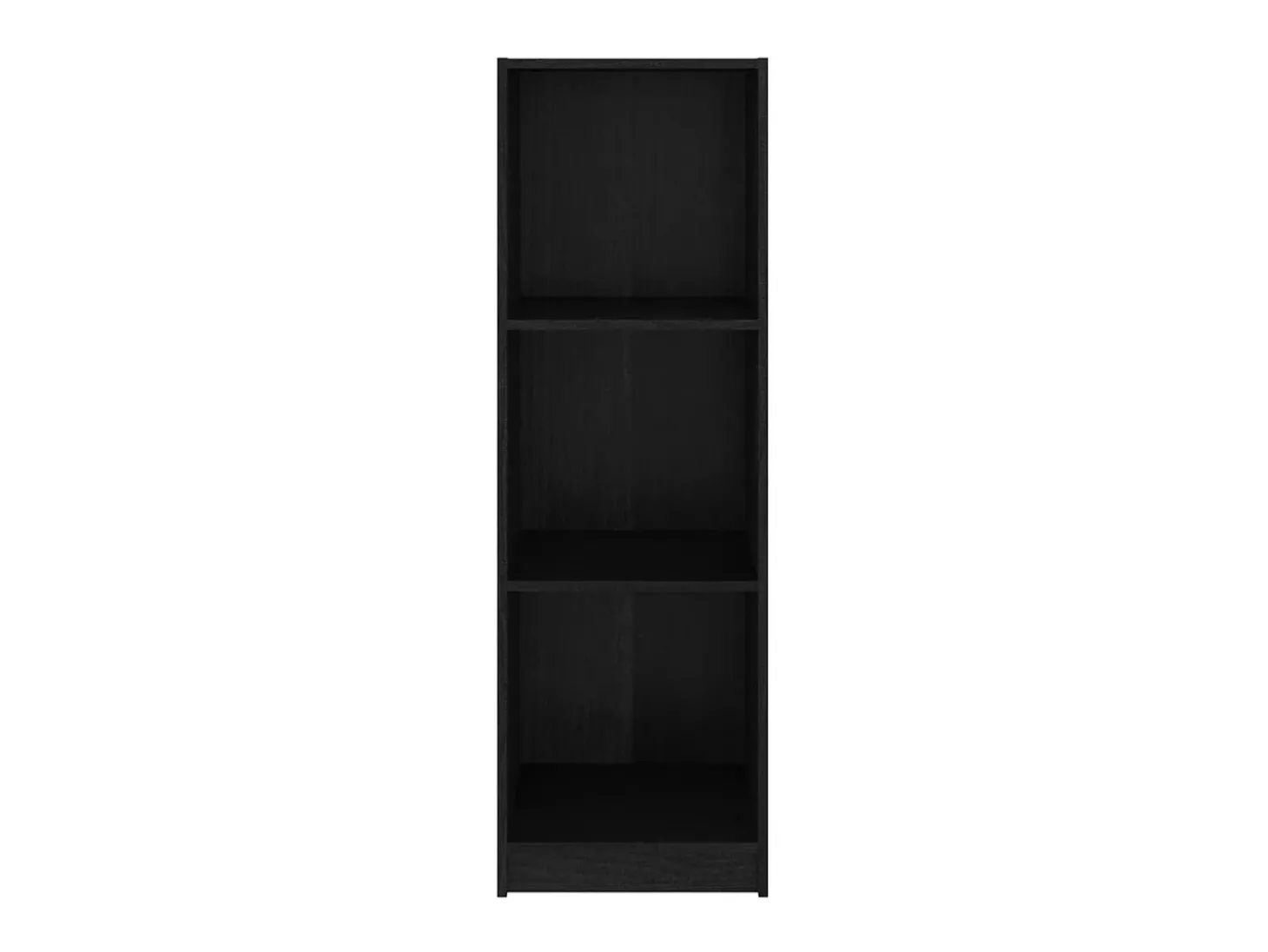 Estante/divisória 36x33x110 cm madeira de pinho maciça preto PT711473