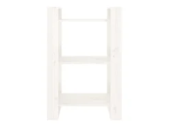 Estante/divisória 60x35x91 cm madeira de pinho maciça branco PT118321
