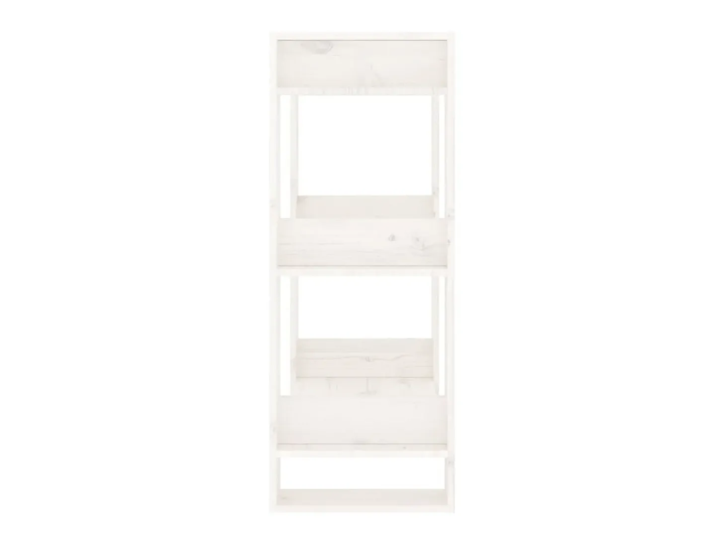 Estante/divisória 60x35x91 cm madeira de pinho maciça branco PT118321