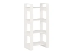 Estante/divisória 60x35x125 cm madeira maciça branco PT708332