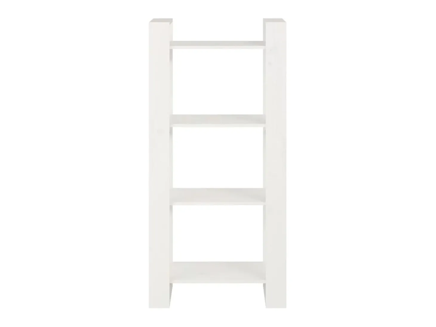 Estante/divisória 60x35x125 cm madeira maciça branco PT708332
