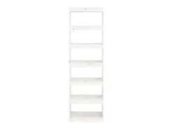 Estante/divisória 60x30x199,5 cm madeira de pinho maciça branco PT410040