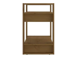 Estante/divisória 60x35x57 cm madeira maciça castanho mel PT561502