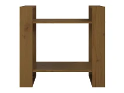Estante/divisória 60x35x57 cm madeira maciça castanho mel PT561502