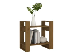 Estante/divisória 60x35x57 cm madeira maciça castanho mel PT561502