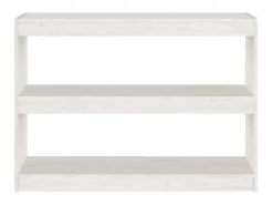 Estante/divisória 100x30x71,5 cm madeira de pinho branco PT104219