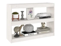 Estante/divisória 100x30x71,5 cm madeira de pinho branco PT104219