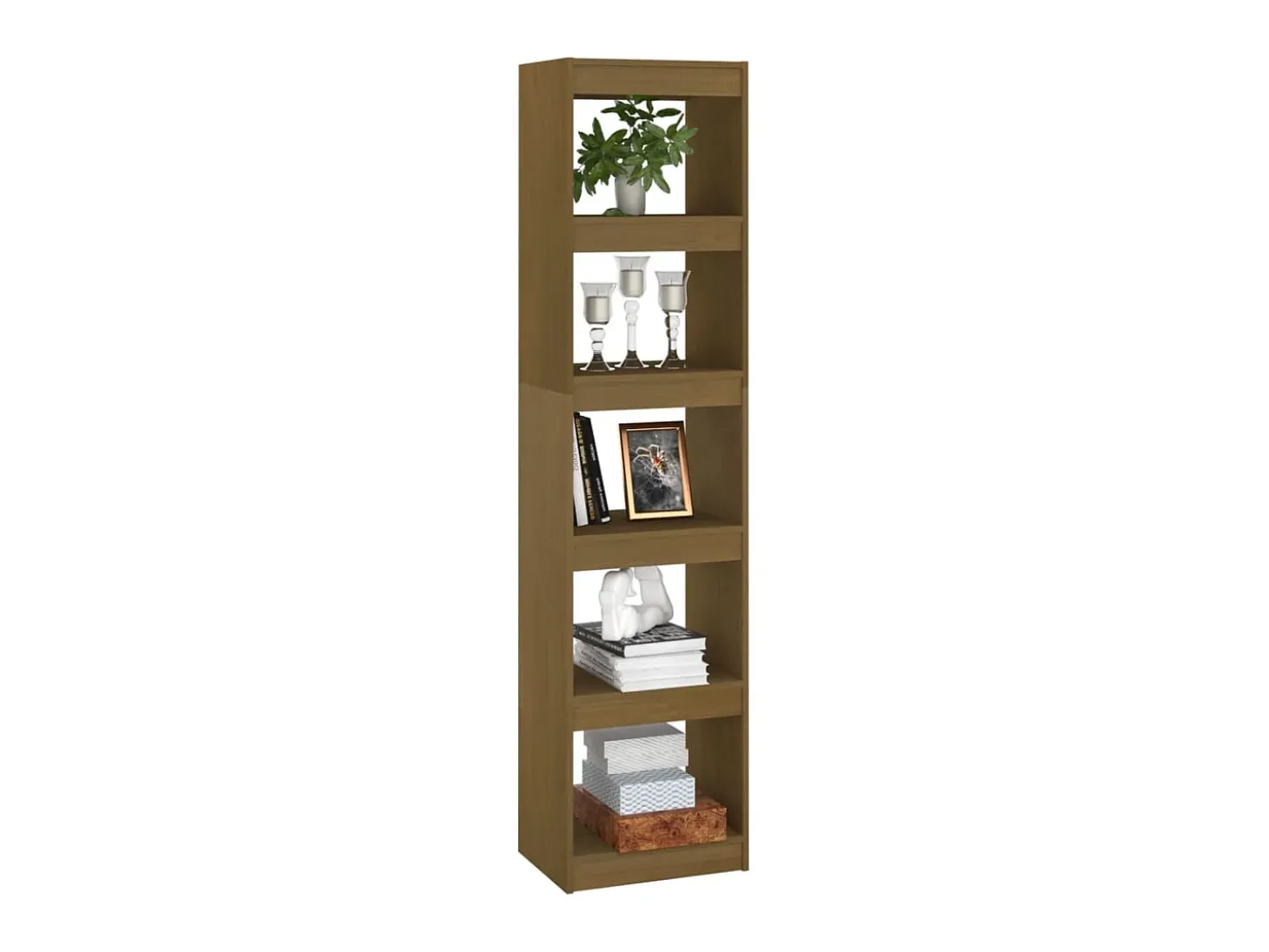 Estante/divisória 40x30x167,5 cm pinho maciço castanho mel PT283347