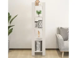 Estante/divisória 41x35x160 cm pinho maciço branco PT274210