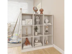Estante/divisória 104x33,5x110 cm pinho maciço branco PT336104