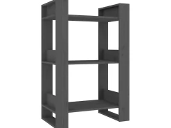 Estante/divisória 60x35x91 cm pinho maciço cinzento PT617061