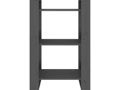 Estante/divisória 60x35x91 cm pinho maciço cinzento PT617061
