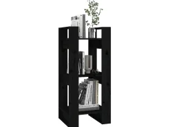 Estante/divisória 41x35x91 cm pinho maciço preto PT805625