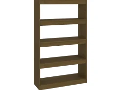 Estante/divisória 80x30x135,5 cm pinho maciço castanho mel PT964605