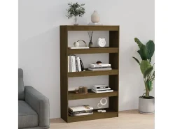 Estante/divisória 80x30x135,5 cm pinho maciço castanho mel PT964605