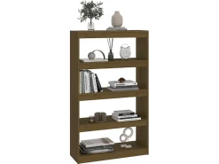 Estante/divisória 80x30x135,5 cm pinho maciço castanho mel PT964605