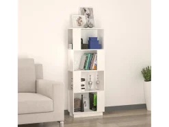Estante/divisória 51x25x132 cm pinho maciço branco PT949524