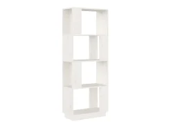 Estante/divisória 51x25x132 cm pinho maciço branco PT949524