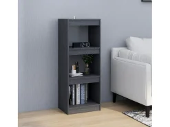 Estante/divisória 40x30x103,5 cm pinho maciço cinzento PT393756