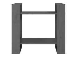 Estante/divisória 60x35x57 cm pinho maciço cinzento PT241068