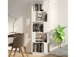 Estante/divisória 51x25x163,5 cm pinho maciço branco PT810119