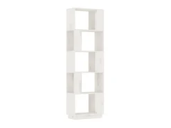 Estante/divisória 51x25x163,5 cm pinho maciço branco PT810119
