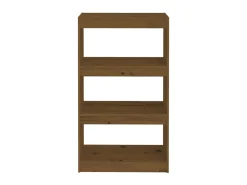 Estante/divisória 60x30x103,5 cm pinho maciço castanho mel PT871499