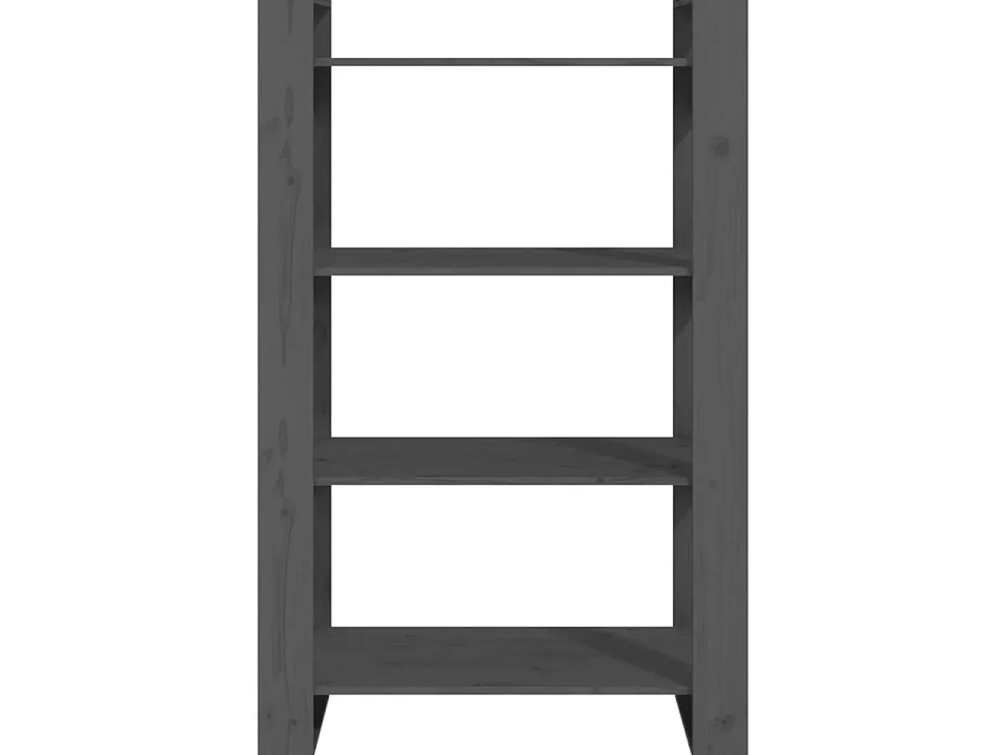 Estante/divisória 80x35x125 cm pinho maciço cinzento PT942940