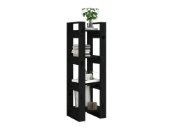 Estante/divisória 41x35x125 cm pinho maciço preto PT609837