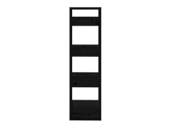 Estante/divisória 41x35x125 cm pinho maciço preto PT609837