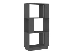 Estante/divisória 51x25x101 cm pinho maciço cinza PT253961