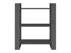 Estante/divisória 80x35x91 cm pinho maciço cinzento PT647960