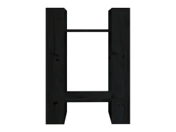 Estante/divisória 41x35x57 cm pinho maciço preto PT501201